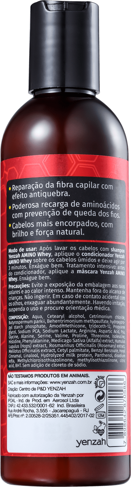 Yenzah Power Whey Amino - Condicionador 240ml
