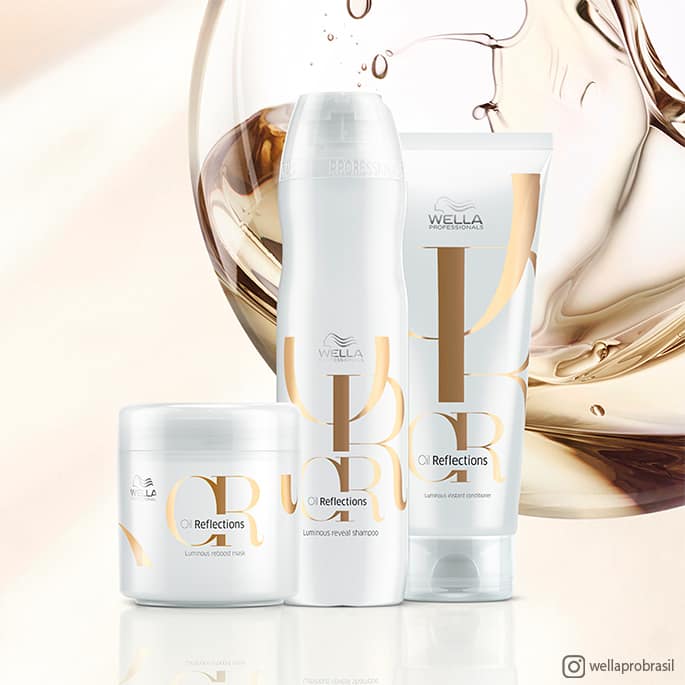 Kit Wella Professionals Oil Reflections Elixir Salão (3 Produtos)