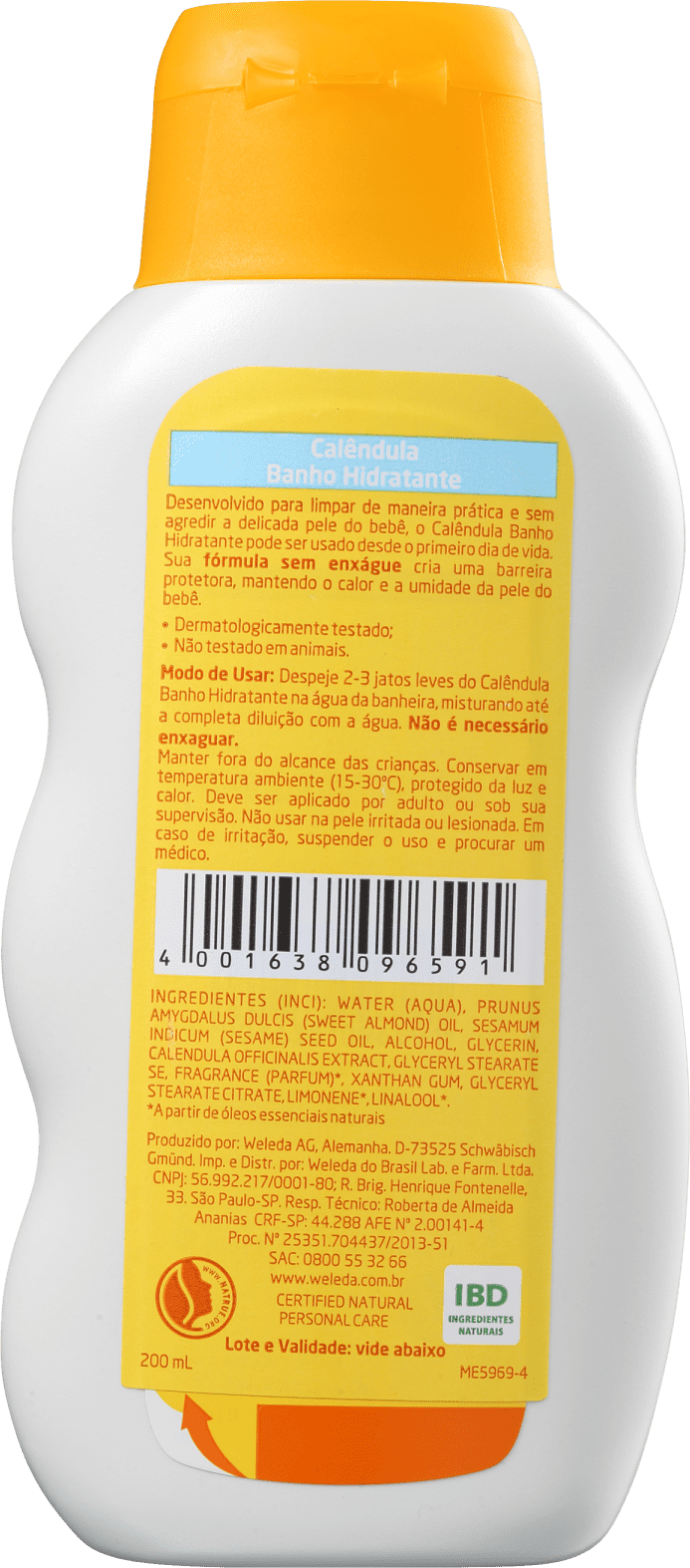 Weleda Baby Calêndula - Creme Hidratante para o Banho 200ml