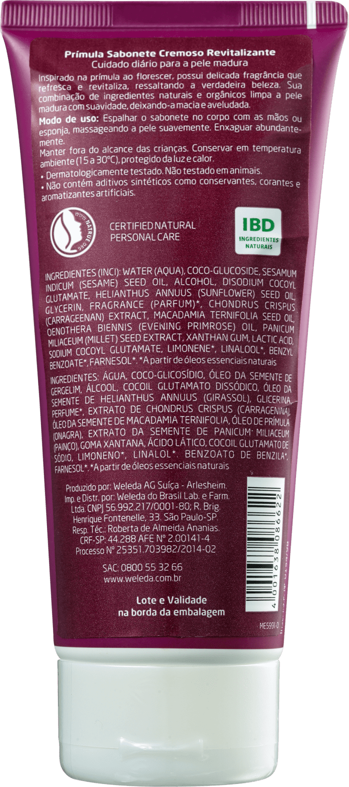 Weleda Prímula Revitalizante - Sabonete Líquido 200ml