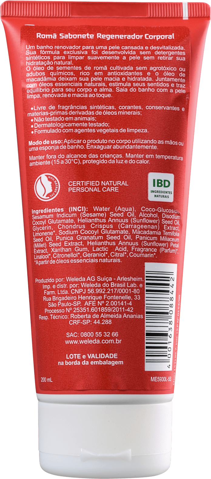 Weleda Romã Regeneradora - Sabonete Líquido 200ml