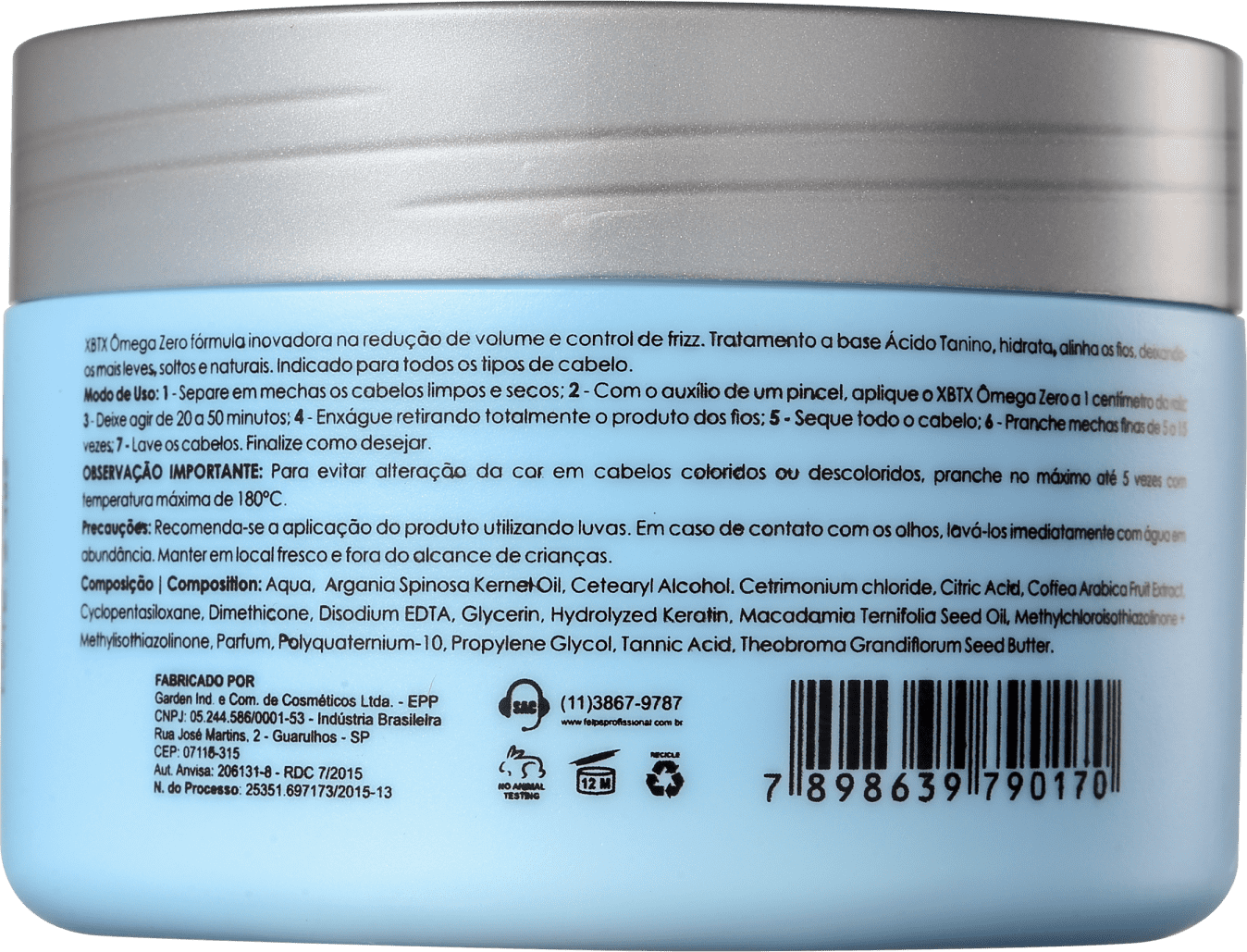 Felps Profissional Omega Zero BTX Organic - Redutor de Volume 300g