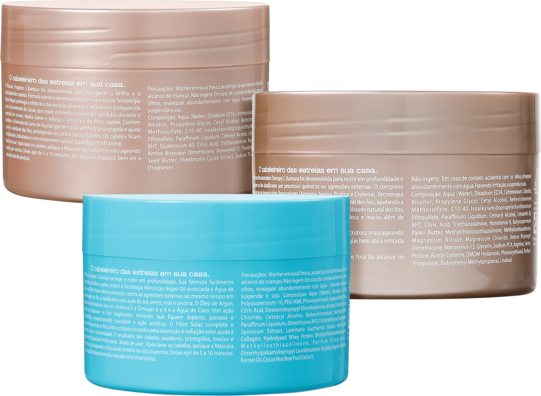Kit C.Kamura Cronograma Capilar Pós Progressiva (3 Produtos)