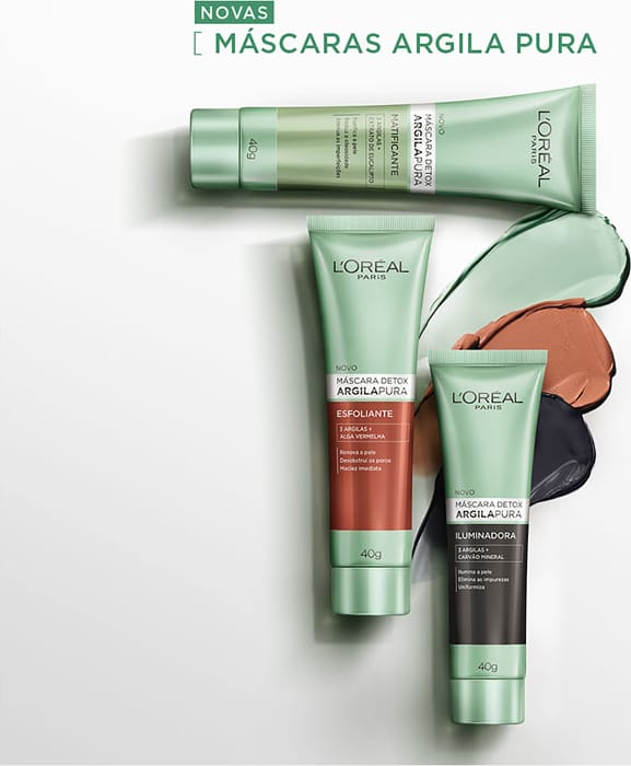 L'Oréal Paris Detox Argila Pura - Máscara Iluminadora 40g