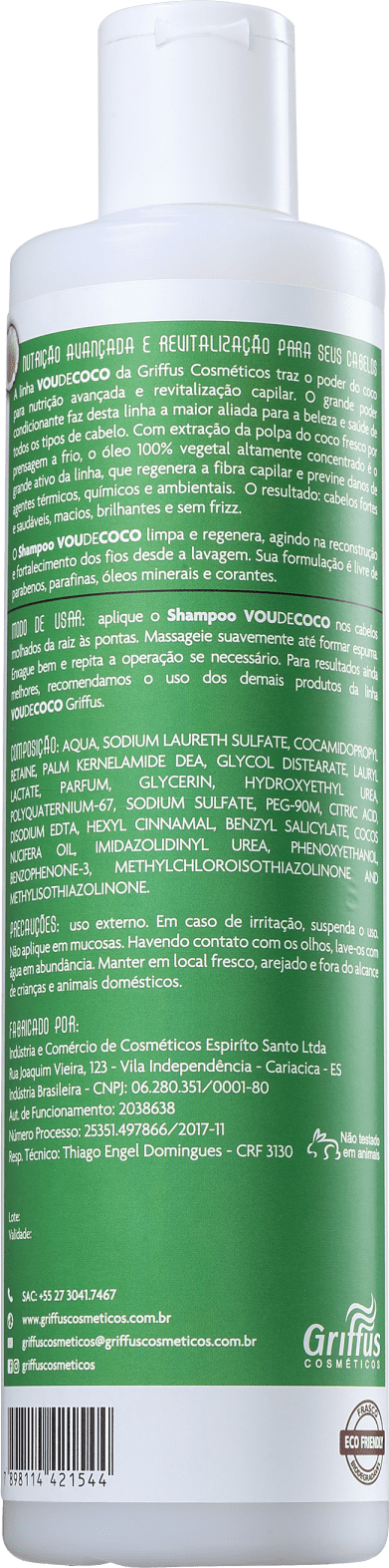 Griffus Vou de Coco - Shampoo 420ml