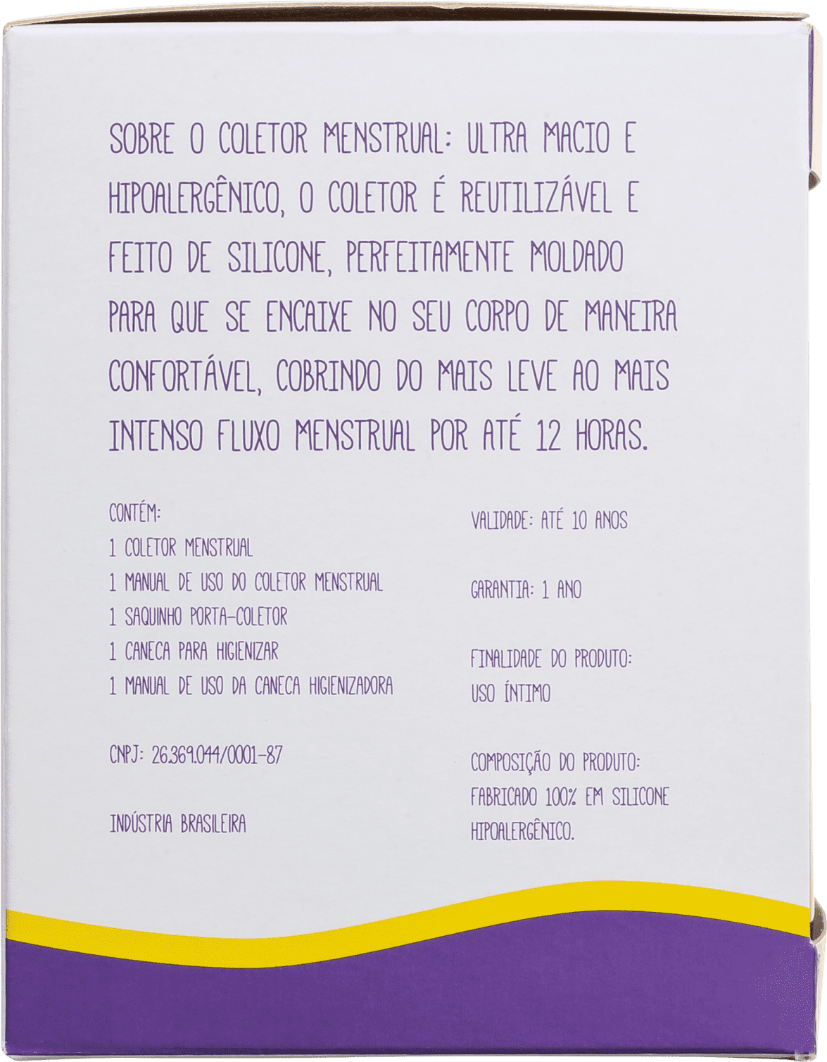 Kit Violeta Cup Violeta Tipo A (+30 anos ou com filhos) - Coletor Menstrual + Higienizador de Coletor