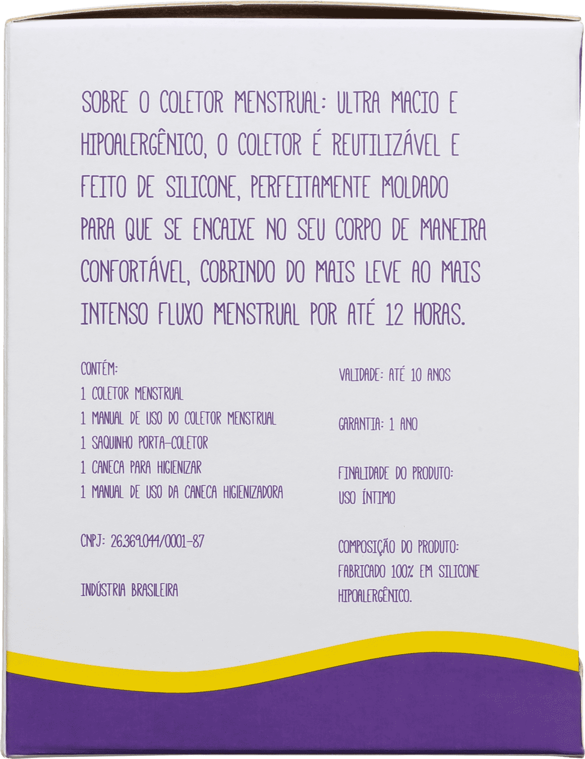 Kit Violeta Cup Transparente Tipo B (-30 anos ou sem filhos) - Coletor Menstrual + Higienizador de Coletor