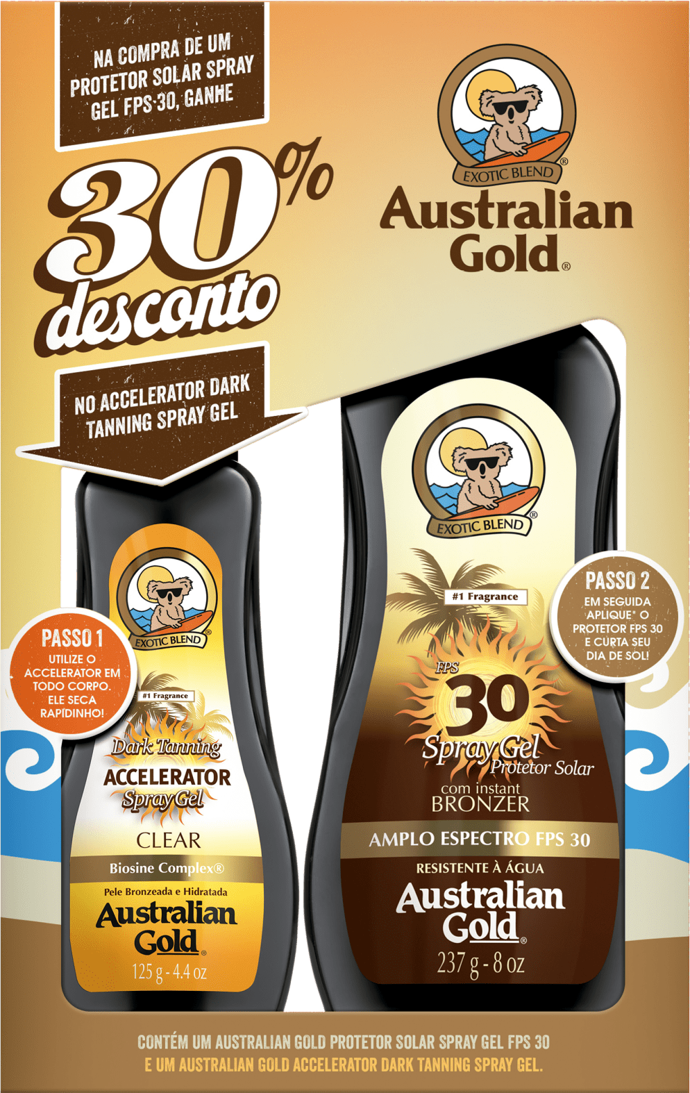 Kit Australian Gold Protetor + Acelerador (2 Produtos)
