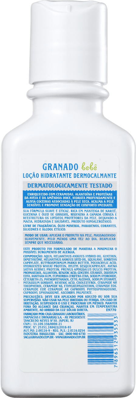 Granado Bebê Dermocalmante Peles Sensíveis - Loção Hidratante Corporal 100ml
