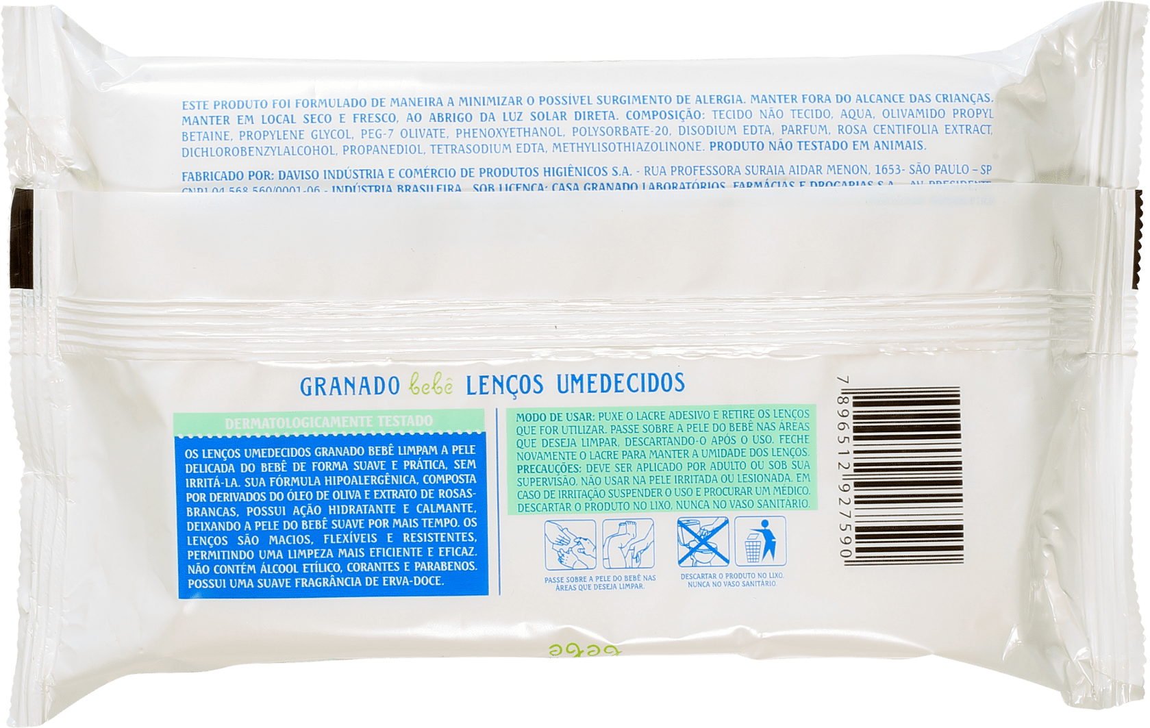 Granado Bebê Erva-Doce - Lenços de Limpeza (50 unidades)