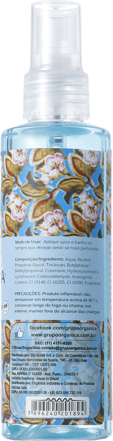 Chá Branco e Gengibre Orgânica - Body Splash Feminino 100ml