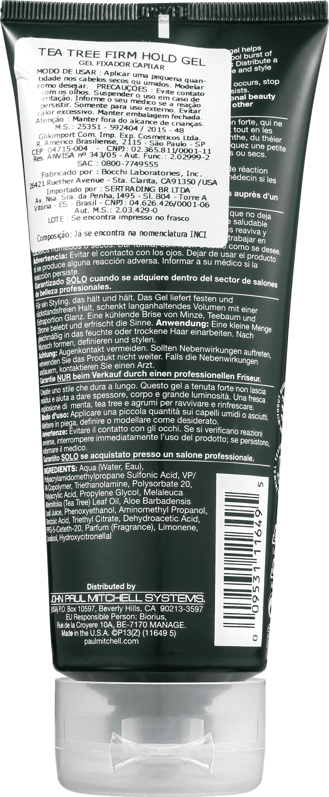 Paul Mitchell Tea Tree Firm Hold - Gel Fixador 200ml
