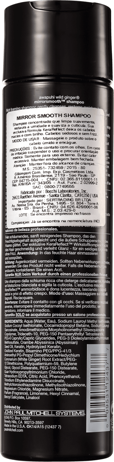 Paul Mitchell Awapuhi Wild Ginger Mirror Smooth - Shampoo 250ml