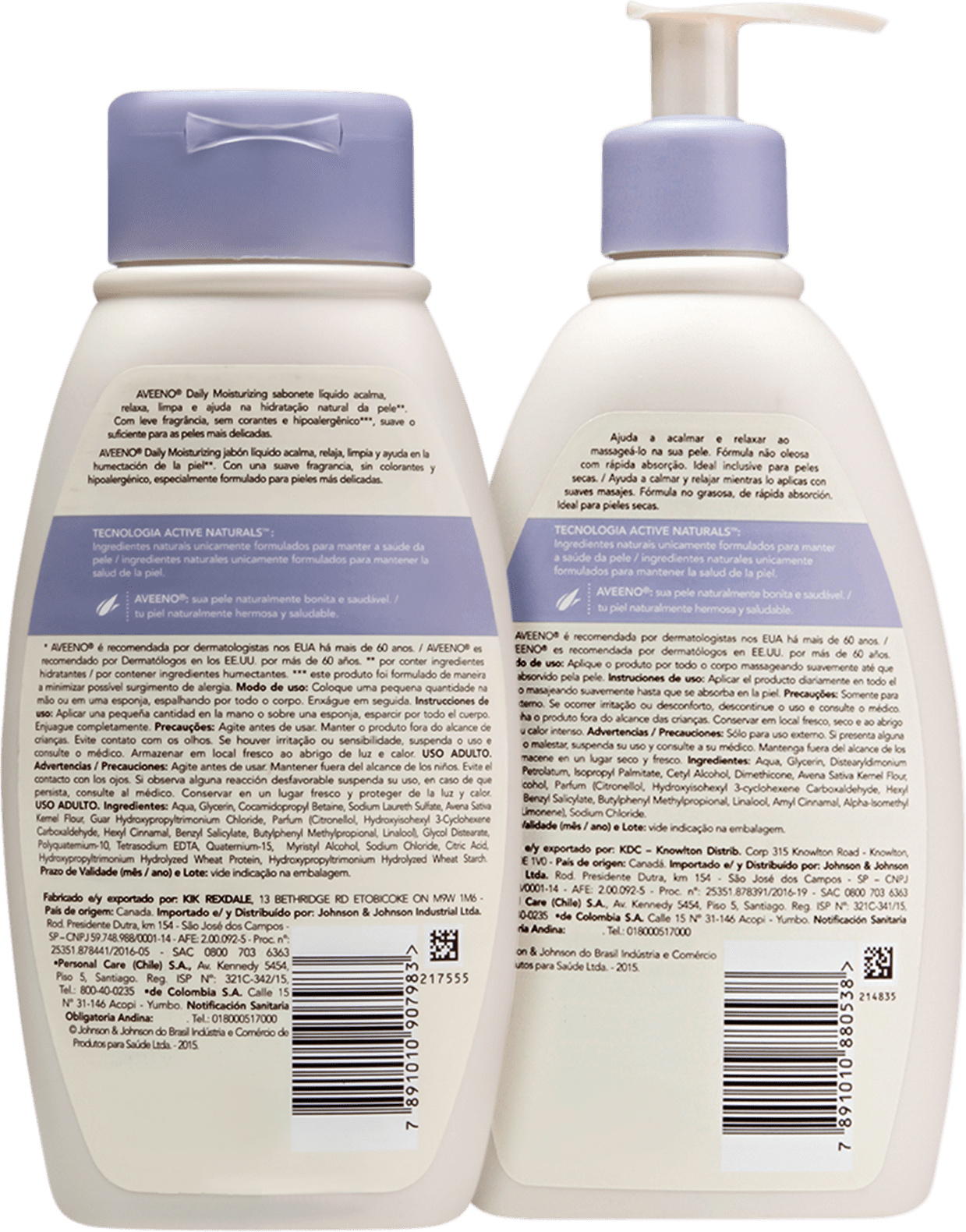 Kit Aveeno Daily Moisturizing Lavanda e Ylang Duo (2 Produtos)