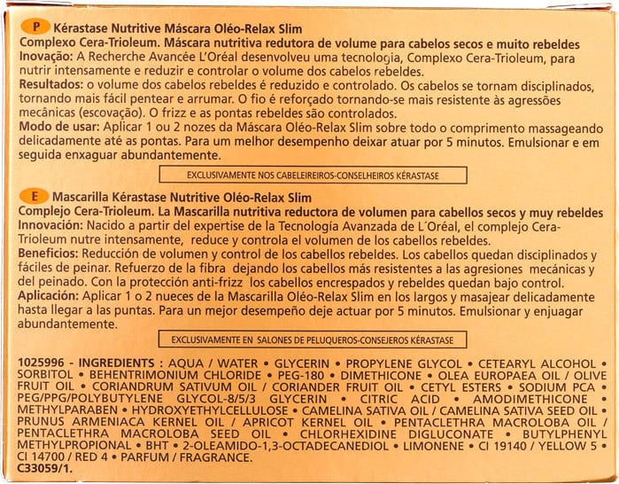 Kérastase Nutritive Oléo-Relax Slim - Máscara Capilar 200ml