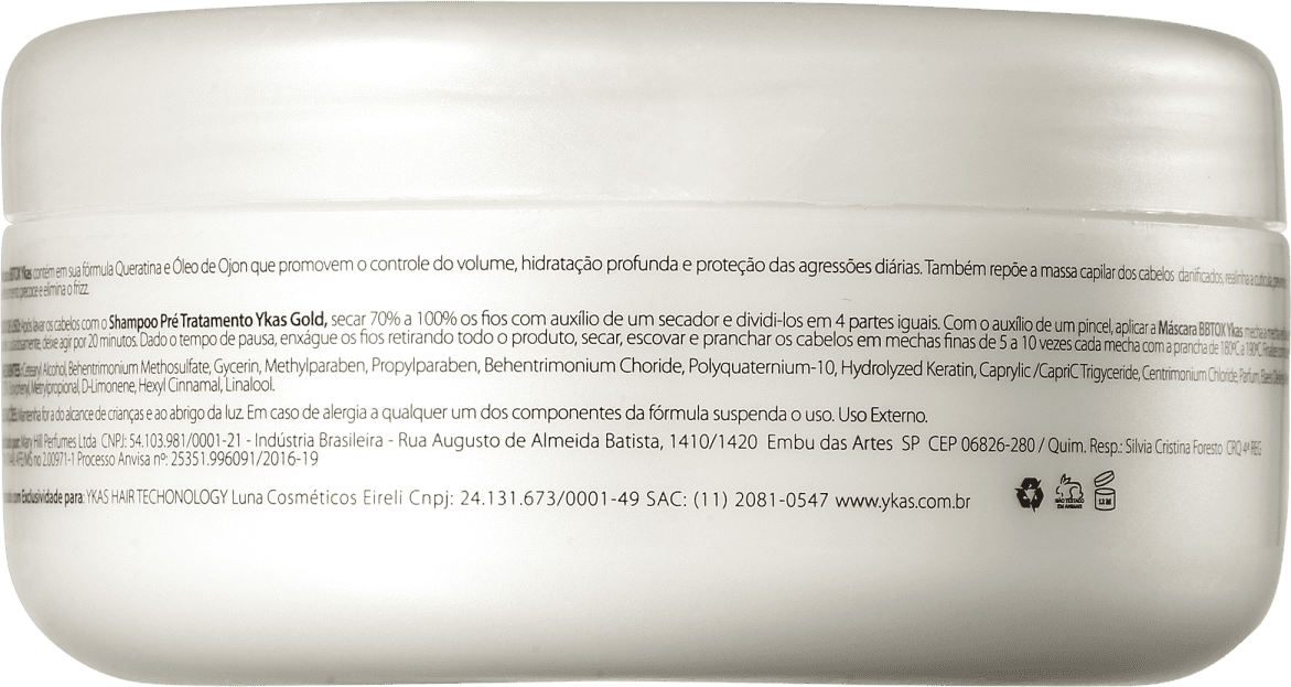 YKAS BBTox GoldPro Repair - Máscara de Alinhamento Capilar 250g