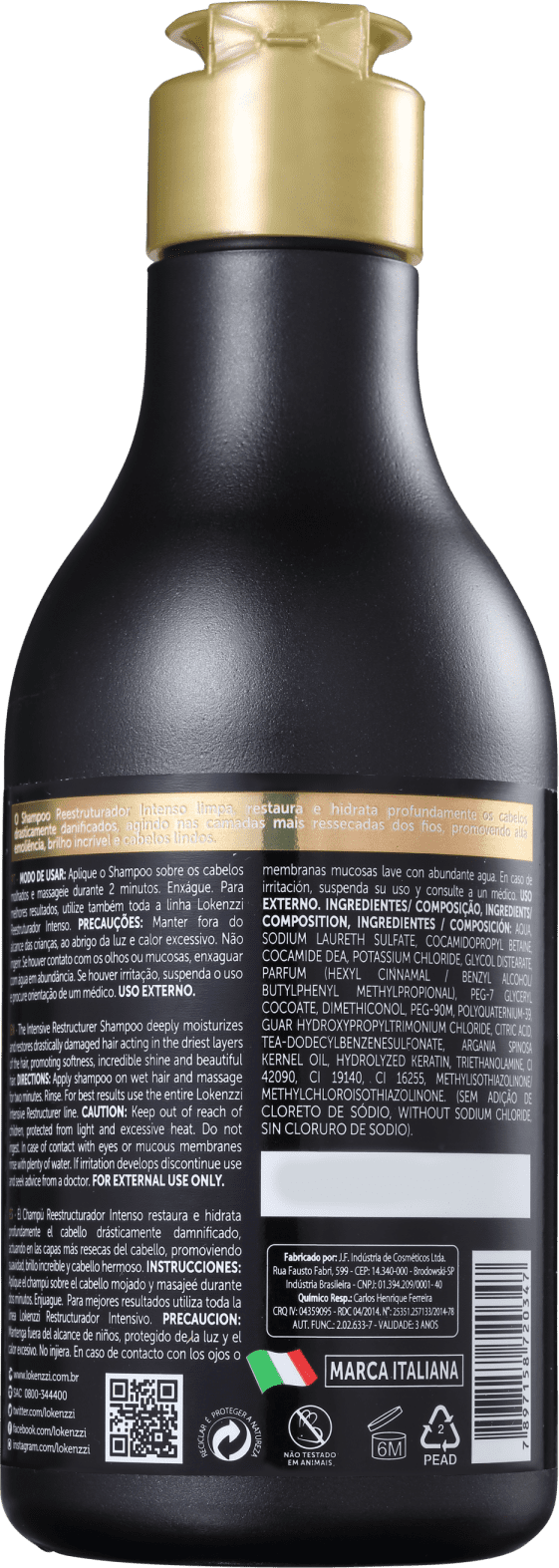 Lokenzzi Reestruturador Intenso - Shampoo 320ml