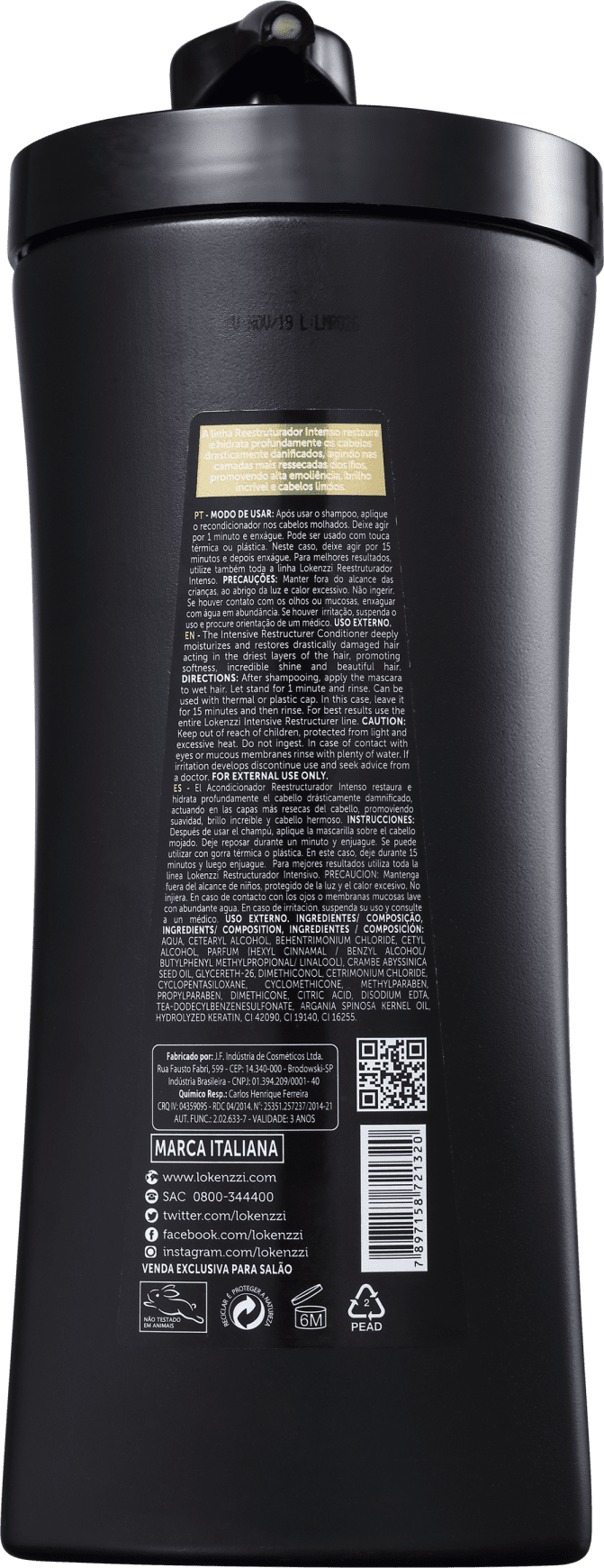 Lokenzzi Reestruturador Intenso - Condicionador 970g