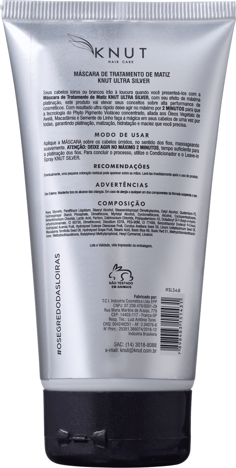 Knut Ultra Silver - Máscara Matizadora 150g