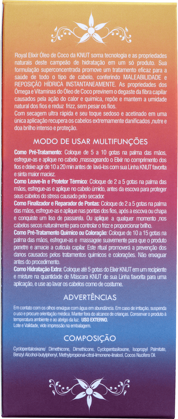Knut Elixir Oil - Óleo de Coco 35ml