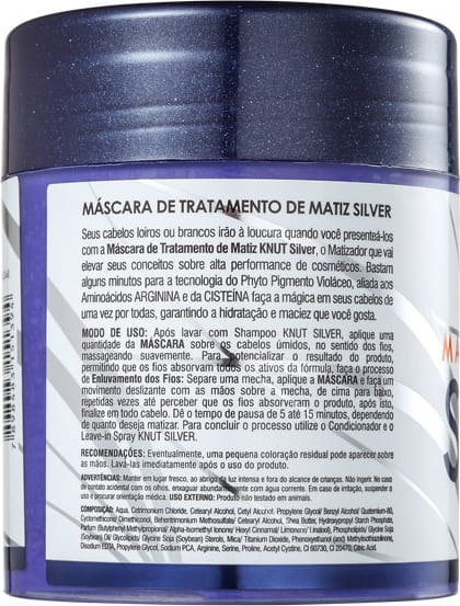 Knut Silver - Máscara Matizadora 500g