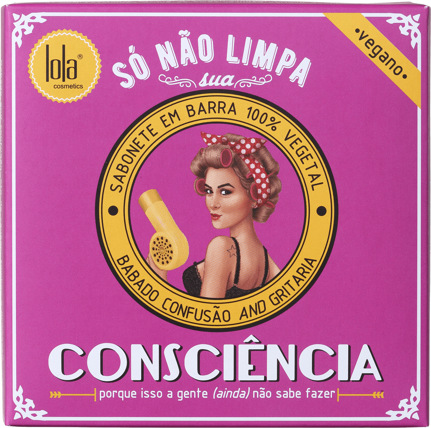 Lola Cosmetics Só Não Limpa Sua Consciência Rosa Inglesa - Sabonete em Barra 140g