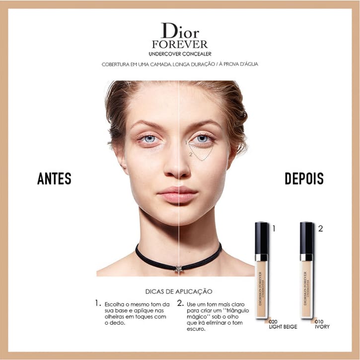 Dior Diorskin Forever Undercover 020 Light Beige - Corretivo Líquido 6ml