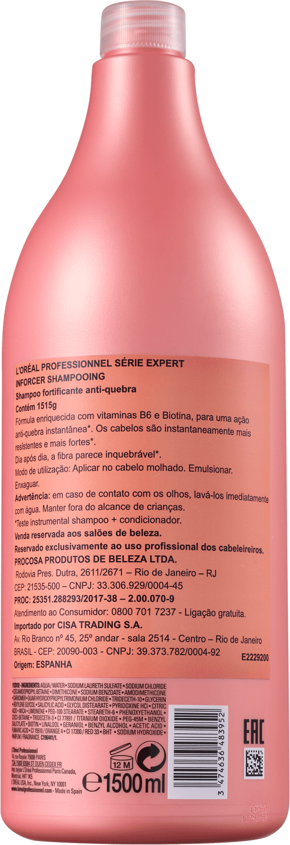 L'Oréal Professionnel Inforcer Serie Expert - Shampoo 1500ml