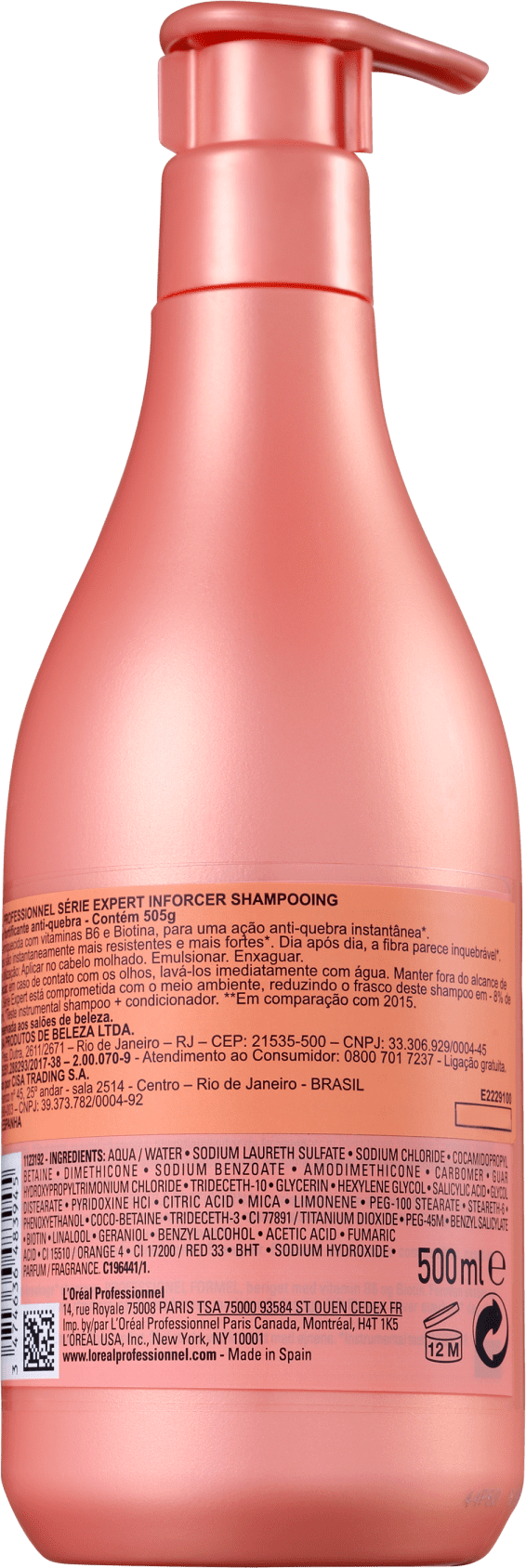 L'Oréal Professionnel Inforcer Serie Expert - Shampoo 500ml