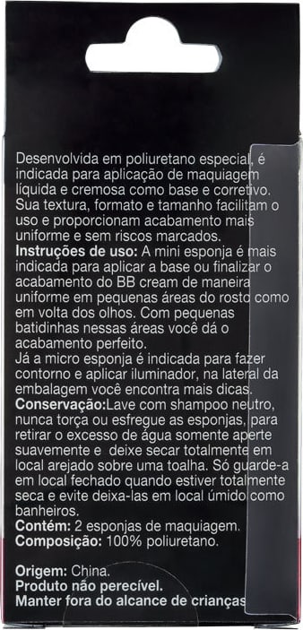 Kit de Esponjas Belliz Micro e Mini 360º Verde e Rosa (2 Produtos)