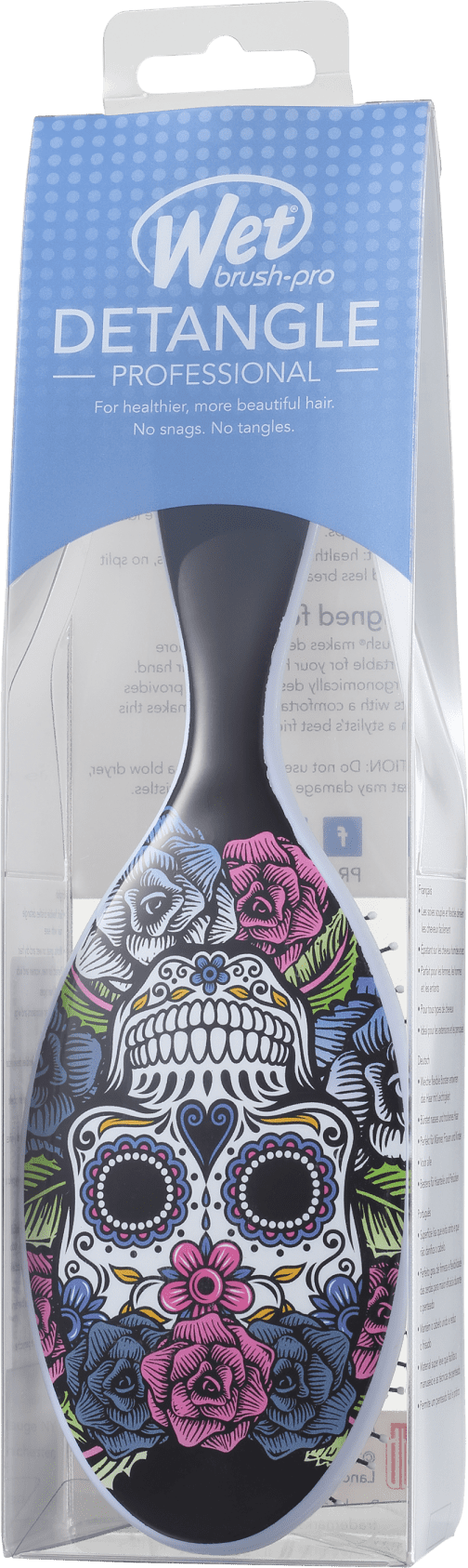 Wet Brush Pro Caveira Roxa - Escova Oval