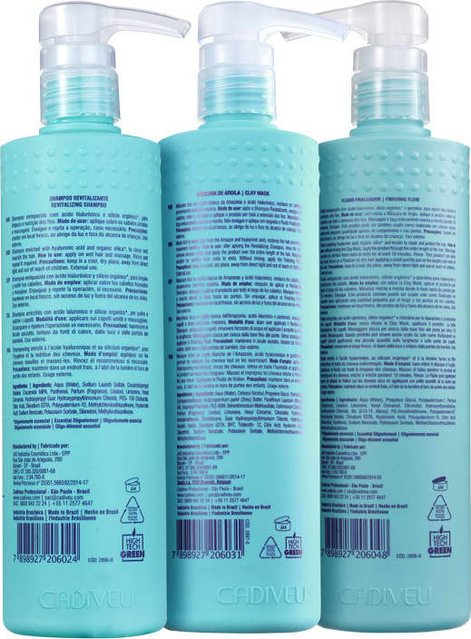 Kit Cadiveu Professional Plástica de Argila Trio Care (3 Produtos)
