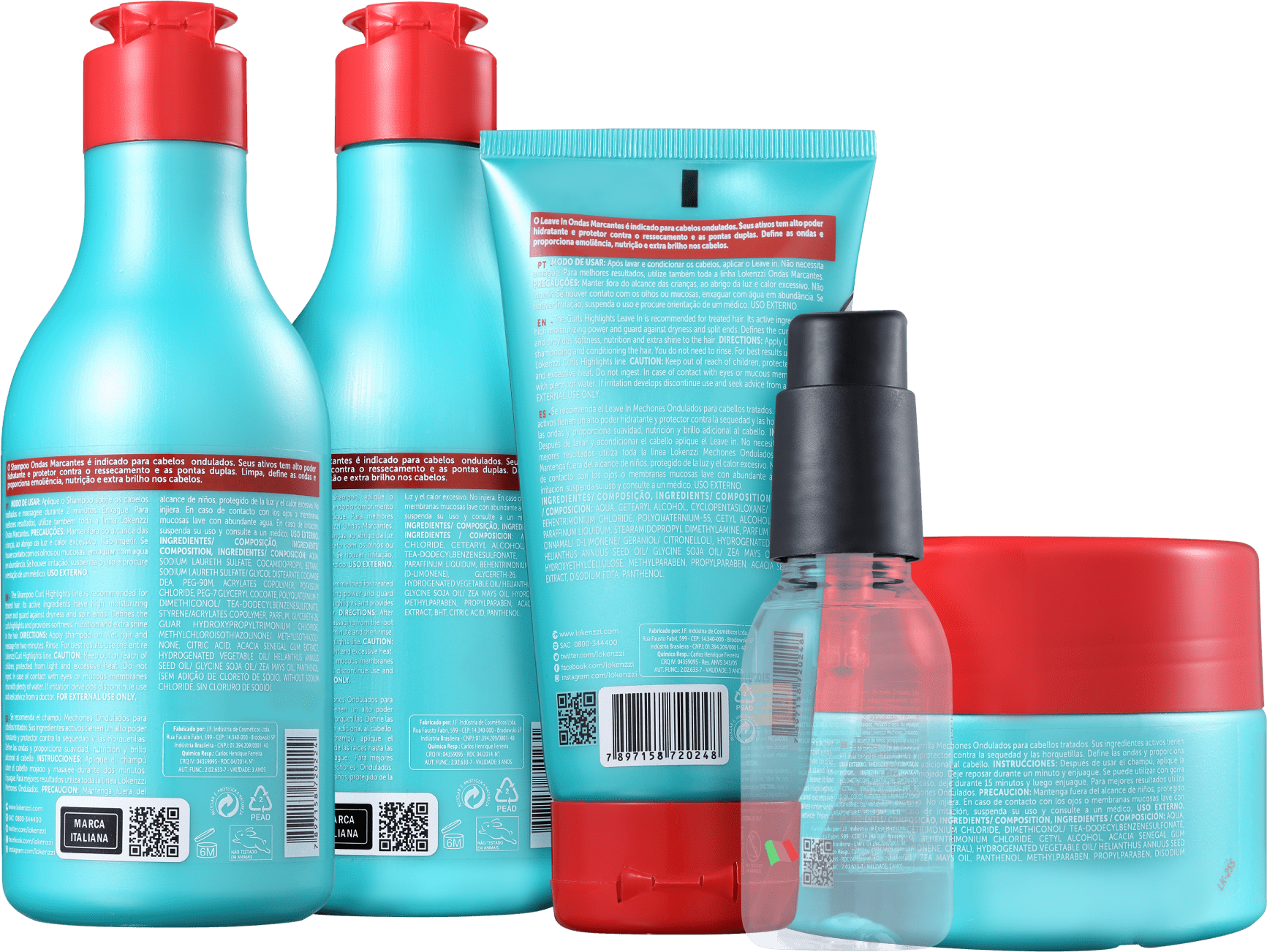 Kit Lokenzzi Ondas Marcantes Full (5 Produtos)