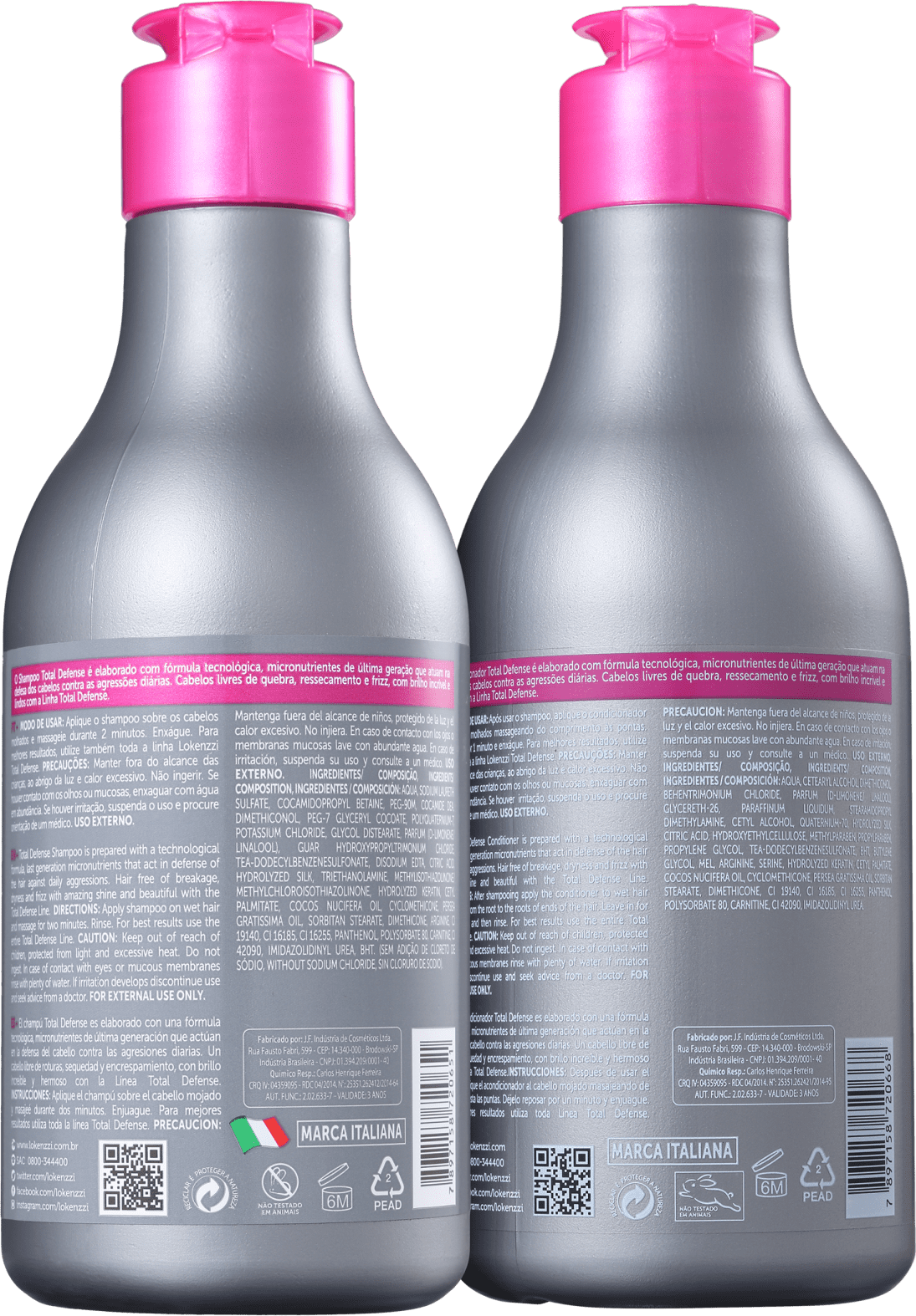Kit Lokenzzi Total Defense Duo (2 Produtos)