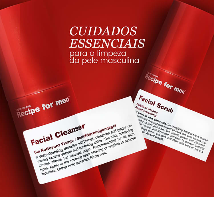 Kit Recipe for Men Clean Anti-Shine (2 Produtos)