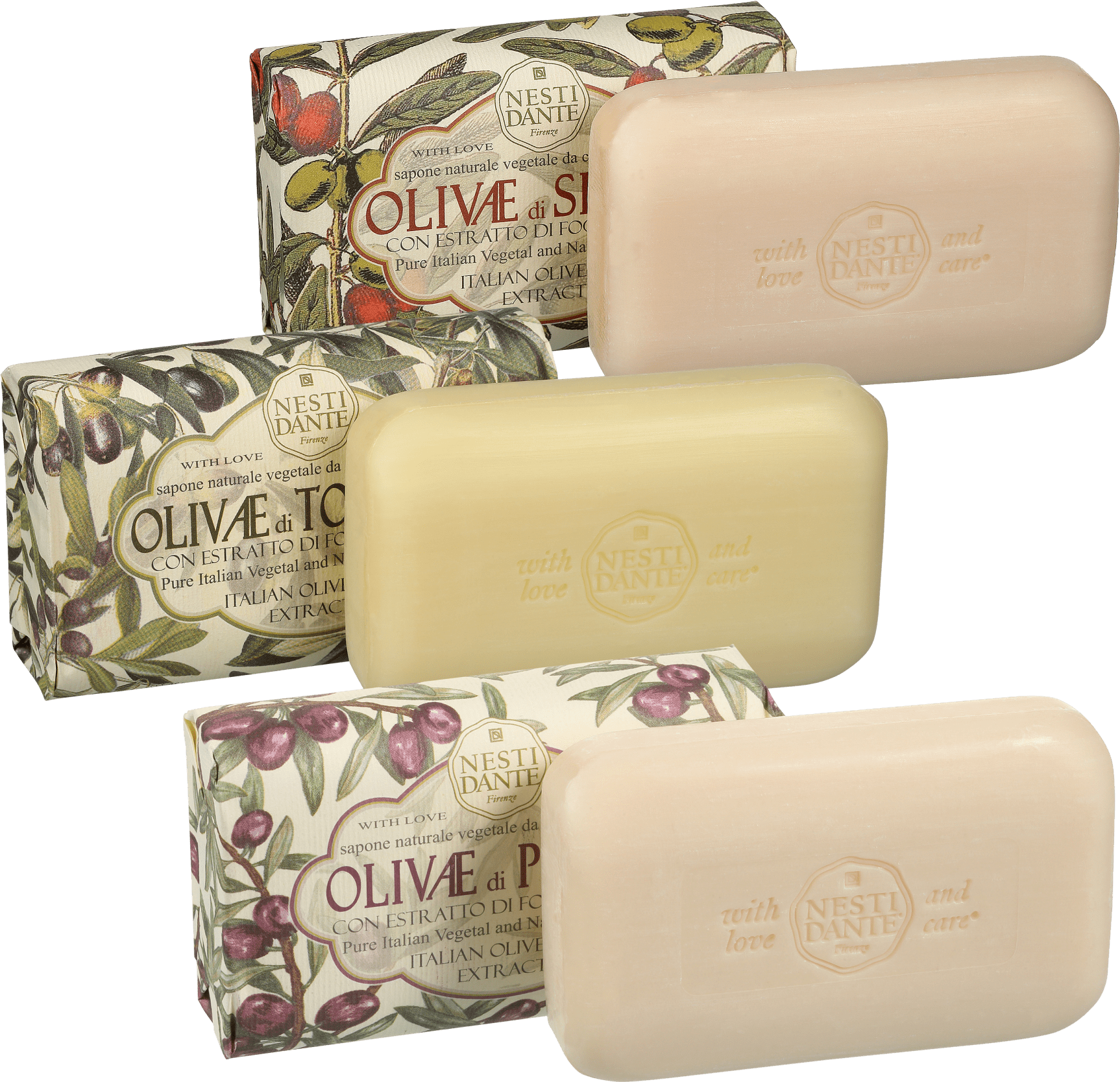 Kit Nesti Dante Olivae - Sabonetes em Barra 3x150g