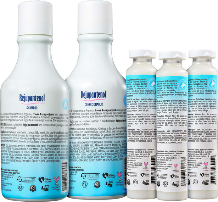 Kit Inoar Rejupantenol Reconstrutor (3 Produtos)