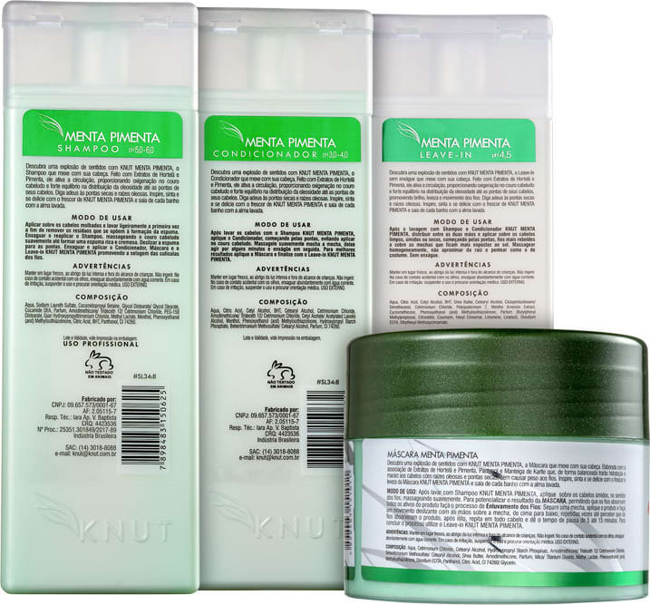 Kit Knut Menta Pimenta Full (4 Produtos)