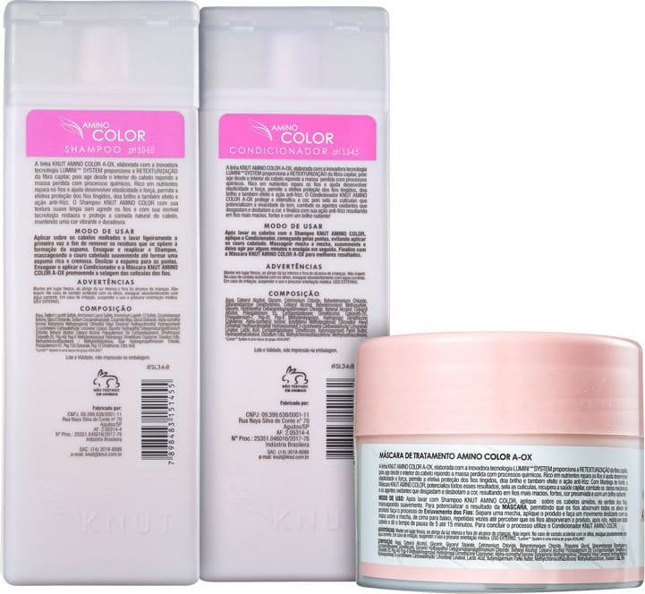 Kit Knut Amino Color Trio (3 Produtos)