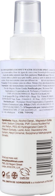 Phil Smith Coco Licious Coconut Water Texture - Spray Texturizador 125ml