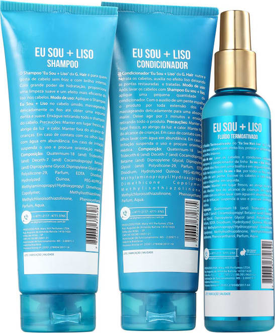 Kit G.Hair Eu Sou + Liso Trio (3 Produtos)