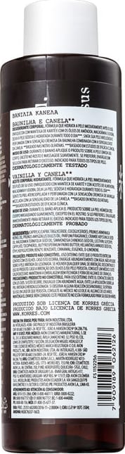 Korres Baunilha e Canela - Óleo Corporal 150ml