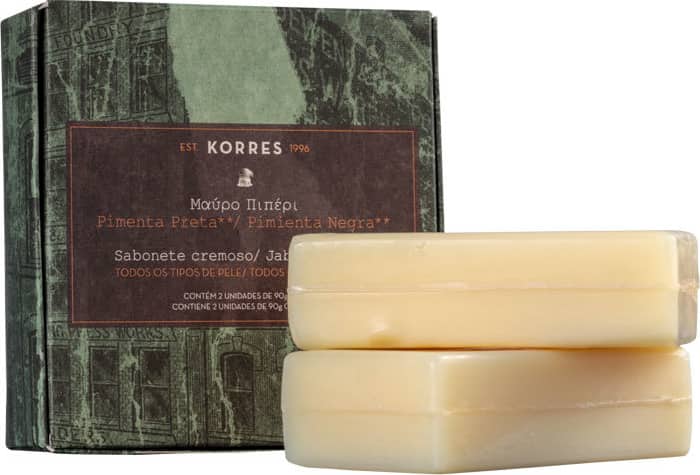 Kit Korres Pimenta Preta Bar - Sabonetes em Barra 2x90g