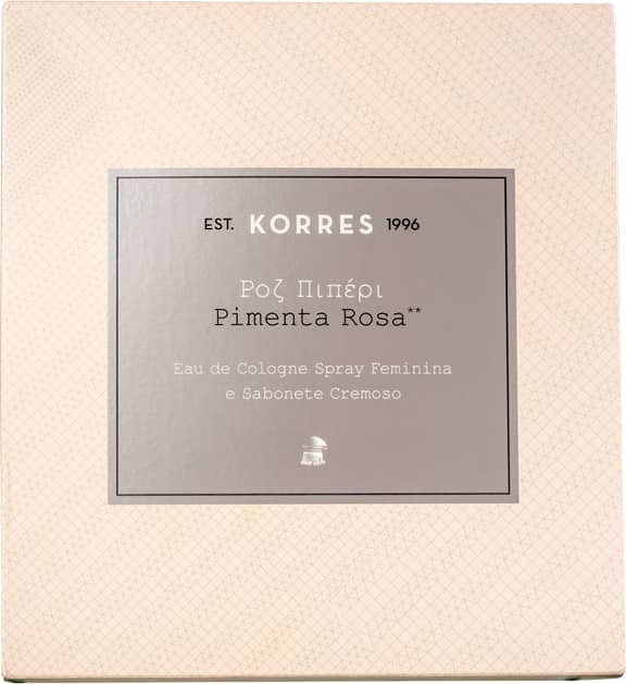 Conjunto Pimenta Rosa Korres Feminino - Eau de Cologne 50ml + Sabonete 90g