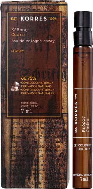 Cedro Korres Eau de Cologne - Perfume Masculino 7ml