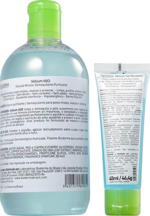 Kit Bioderma Sébium Moussant (2 Produtos)