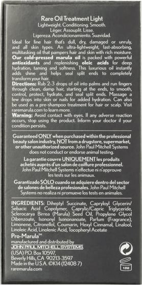 Paul Mitchell MarulaOil Rare Oil Treatment Light - Óleo Capilar 50ml