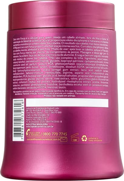 Haskell Liso com Força - Máscara de Tratamento 500ml