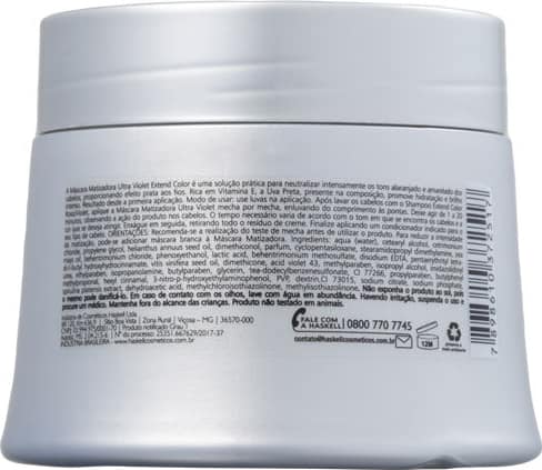 Haskell Extend Color Ultra Violet - Máscara Matizadora 250g
