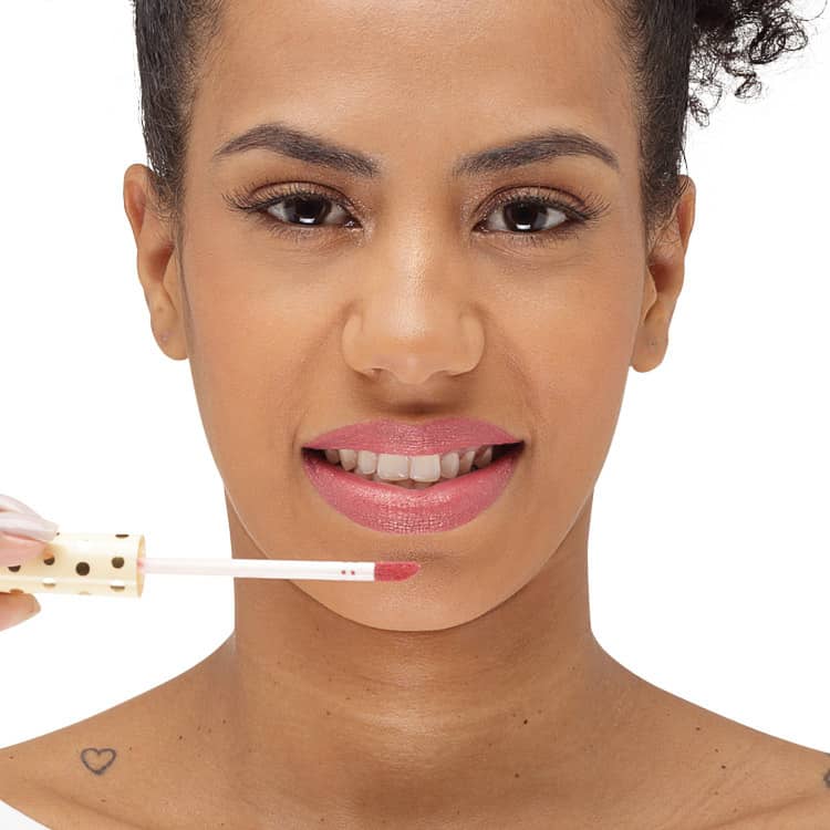 Latika Lip Nude Nº 45 - Batom Líquido Metálico 4ml